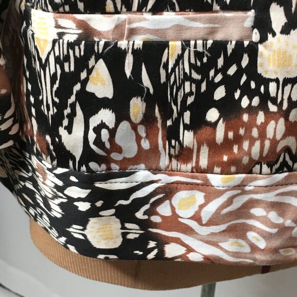 Erin London Jacket Leopard Lightweight Tailored Zip Lined Standup Collar Large - Picture 11 of 12